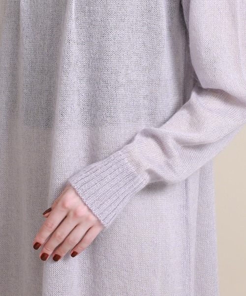 TAN（タン）の「【TAN(タン)】モヘアシルクドリーミーワンピース　20AW-12（ワンピース・レディース・グリーン/ラベンダー・FREE）」の19枚目の写真