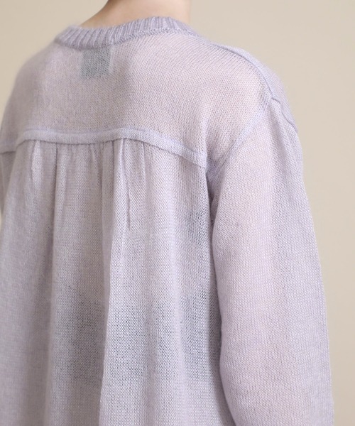 TAN（タン）の「【TAN(タン)】モヘアシルクドリーミーワンピース　20AW-12（ワンピース・レディース・グリーン/ラベンダー・FREE）」の21枚目の写真