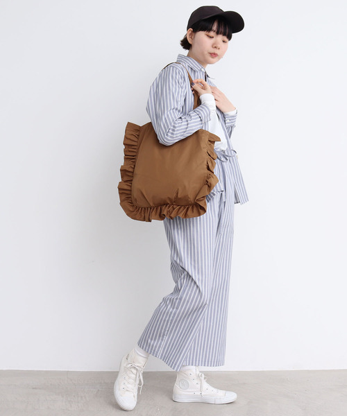 _ナイロンフリルバッグ（トートバッグ）｜I am I in fact（アイアム