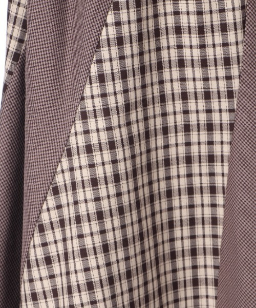 axes femme（アクシーズファム）の「ベルト付チェック柄スカート（スカート・レディース・ネイビー/ブラウン/ワイン・MEDIUM）」の16枚目の写真