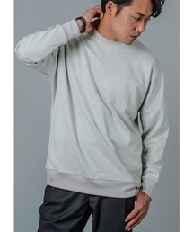 REGIEVO ビッグシルエットスエードトレーナー