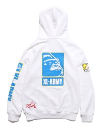 【中町綾着用】XLARGE XL-ARMY HOODED SWEAT パーカー