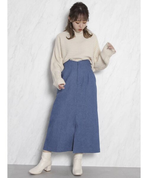 dazzlin（ダズリン）の「ショートニットシャツチュニック（ニット/セーター・レディース・アイボリー/グレー/ブラウン・FREE）」の19枚目の写真