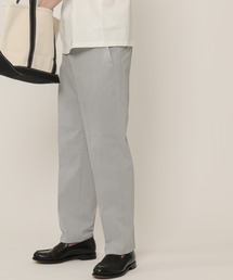 SOLOTEXスーパーストレッチサッカーノータックスリムテーパードパンツ