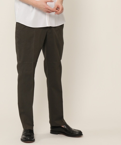 KASHIYAMA（カシヤマ）の「SOLOTEXスーパーストレッチサッカーノータックスリムテーパードパンツ（その他パンツ・メンズ・ブラック/カーキ/グレー・マルチサイズ）」の3枚目の写真