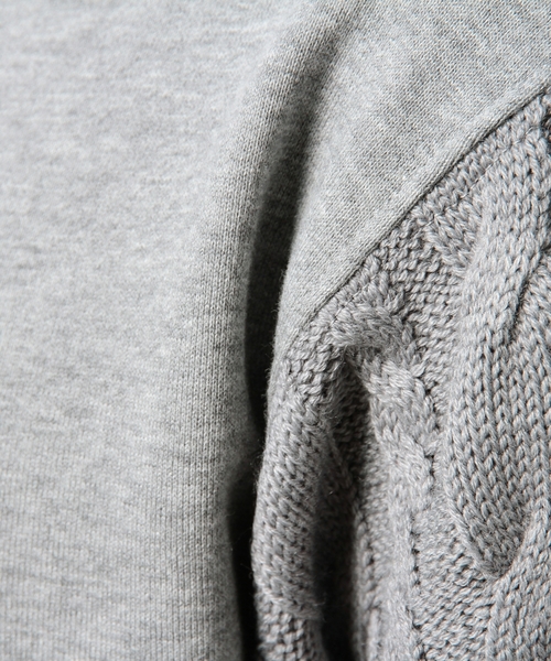 BEAUTY&YOUTH UNITED ARROWS（ビューティーアンドユースユナイテッドアローズ）の「BY コンビ スウェット クルーネック ドロップ ◆（スウェット・メンズ・ホワイト/グレー・SMALL/LARGE/X-LARGE/MEDIUM）」の9枚目の写真