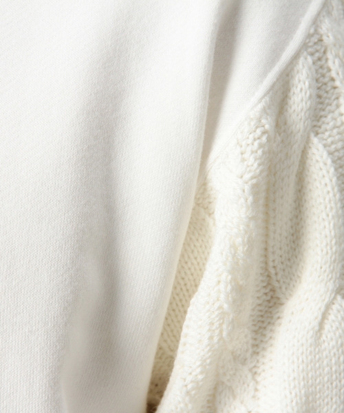 BEAUTY&YOUTH UNITED ARROWS（ビューティーアンドユースユナイテッドアローズ）の「BY コンビ スウェット クルーネック ドロップ ◆（スウェット・メンズ・ホワイト/グレー・SMALL/LARGE/X-LARGE/MEDIUM）」の10枚目の写真