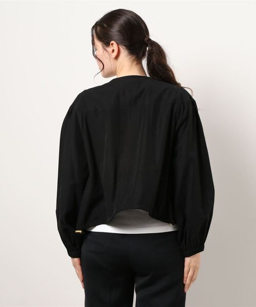 CLEARIMPRESSION （クリアインプレッション）の「《musee》ノーカラーライトブルゾン（ブルゾン・レディース・ブラック/ベージュ/カーキ・フリー）」の6枚目の写真