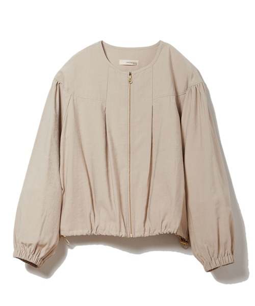 CLEARIMPRESSION （クリアインプレッション）の「《musee》ノーカラーライトブルゾン（ブルゾン・レディース・ブラック/ベージュ/カーキ・フリー）」の3枚目の写真