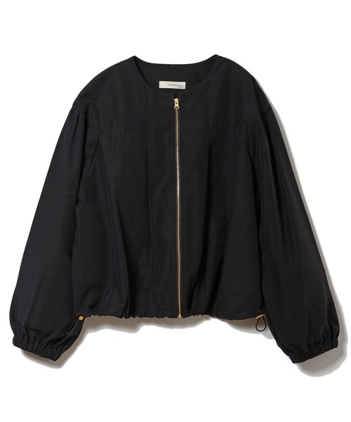 CLEARIMPRESSION （クリアインプレッション）の「《musee》ノーカラーライトブルゾン（ブルゾン・レディース・ブラック/ベージュ/カーキ・フリー）」の2枚目の写真