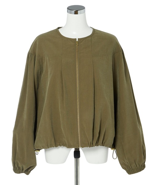 CLEARIMPRESSION （クリアインプレッション）の「《musee》ノーカラーライトブルゾン（ブルゾン・レディース・ブラック/ベージュ/カーキ・フリー）」の7枚目の写真