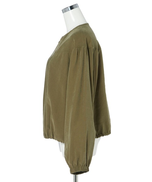 CLEARIMPRESSION （クリアインプレッション）の「《musee》ノーカラーライトブルゾン（ブルゾン・レディース・ブラック/ベージュ/カーキ・フリー）」の8枚目の写真