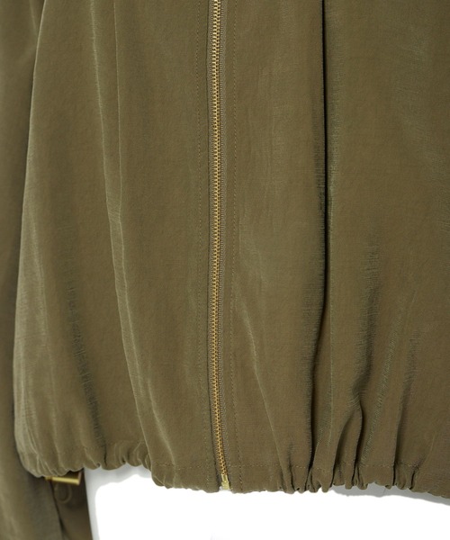 CLEARIMPRESSION （クリアインプレッション）の「《musee》ノーカラーライトブルゾン（ブルゾン・レディース・ブラック/ベージュ/カーキ・フリー）」の12枚目の写真