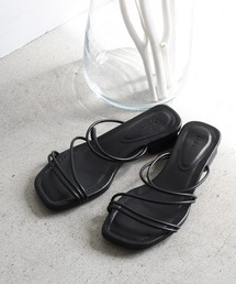 sango | 変形スクエアヒールコードストラップサンダル(サンダル)