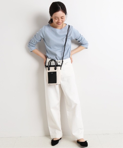 SLOBE IENA(スローブイエナ)の「針抜きフライスプルオーバー【手洗い可能】◆(Tシャツ/カットソー・レディース・カーキ/ブルー系その他/ホワイト/ベージュ・FREE)」の5枚目の写真