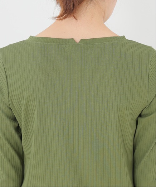 SLOBE IENA(スローブイエナ)の「針抜きフライスプルオーバー【手洗い可能】◆(Tシャツ/カットソー・レディース・カーキ/ブルー系その他/ホワイト/ベージュ・FREE)」の16枚目の写真