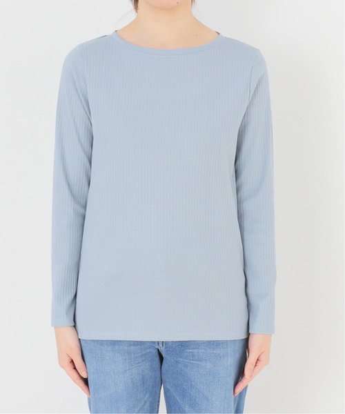 SLOBE IENA(スローブイエナ)の「針抜きフライスプルオーバー【手洗い可能】◆(Tシャツ/カットソー・レディース・カーキ/ブルー系その他/ホワイト/ベージュ・FREE)」の22枚目の写真