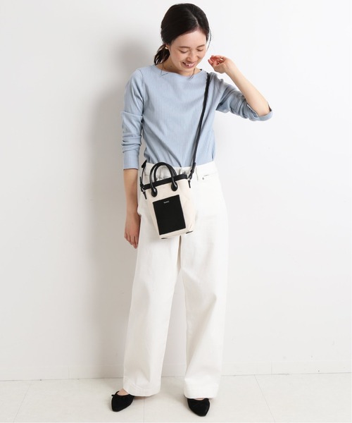 SLOBE IENA(スローブイエナ)の「針抜きフライスプルオーバー【手洗い可能】◆(Tシャツ/カットソー・レディース・カーキ/ブルー系その他/ホワイト/ベージュ・FREE)」の9枚目の写真