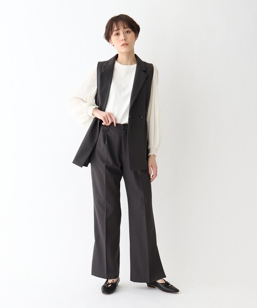 By Aquagirl エージーバイアクアガール のファッション Ag ダブルボタンセットアップベスト ベスト ベスト By Ag