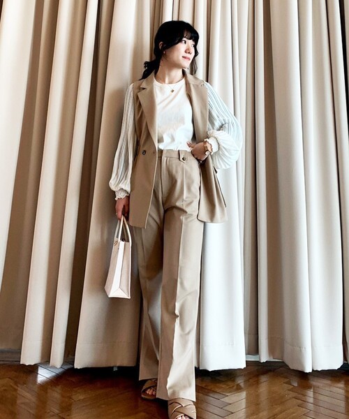 By Aquagirl エージーバイアクアガール のファッション Ag ダブルボタンセットアップベスト ベスト ベスト By Ag