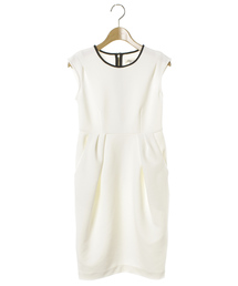 セール ブランド古着 Flicka フリッカ レディース のワンピース ホワイト 白色系 袖なし 古着通販 Zozoused