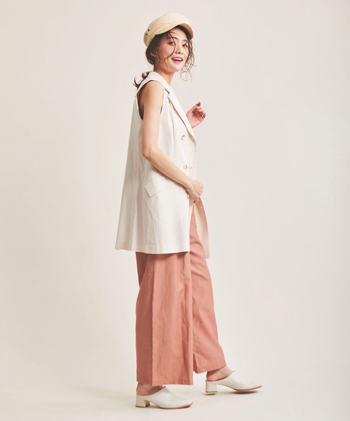 The Virgnia(ザ ヴァージニア)の「ダブルブレストジレ(ベスト・レディース・ベージュ/ブラウン・FREE)」の9枚目の写真