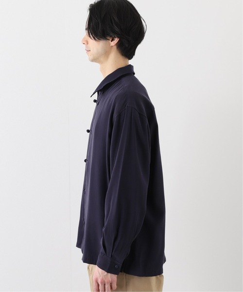 B.C STOCK(ベーセーストック)の「OVERSIZE CHINA シャツ(シャツ/ブラウス・メンズ・ベージュ/ネイビー・SMALL/MEDIUM/LARGE)」の14枚目の写真