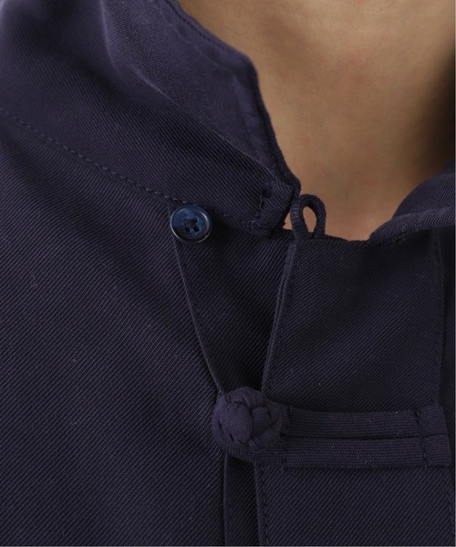 B.C STOCK(ベーセーストック)の「OVERSIZE CHINA シャツ(シャツ/ブラウス・メンズ・ベージュ/ネイビー・SMALL/MEDIUM/LARGE)」の6枚目の写真