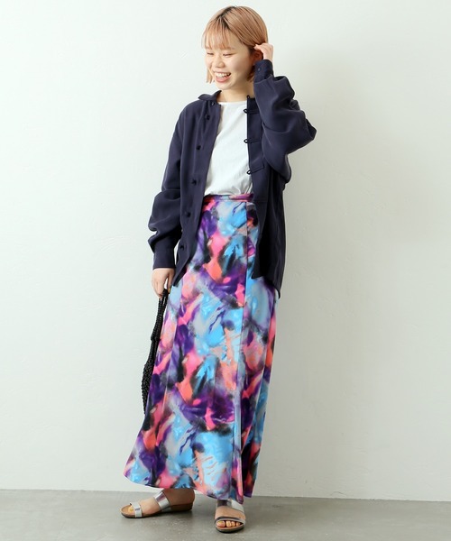 B.C STOCK(ベーセーストック)の「OVERSIZE CHINA シャツ(シャツ/ブラウス・メンズ・ベージュ/ネイビー・SMALL/MEDIUM/LARGE)」の18枚目の写真