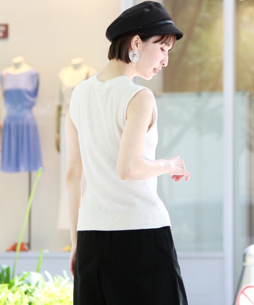ElegChic（エレグシック）の「ツイル ロング ワイドパンツ（チノパンツ・レディース・ブラック/カーキ/ベージュ・M/L）」の16枚目の写真