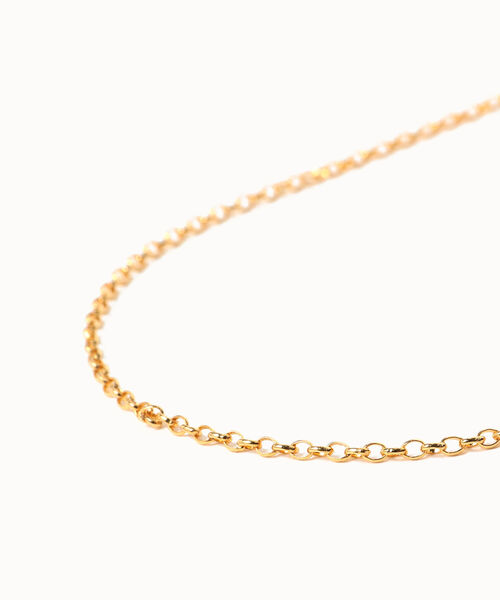 Ray BEAMS(レイビームス)の「XOLO JEWELRY / Round Link ネックレス GOLD(ネックレス・レディース・ゴールド・ONE SIZE)」の2枚目の写真