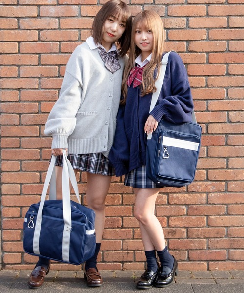 WEGO（ウィゴー）の「WEGO/スクールショルダーバッグ（ショルダーバッグ・レディース・ネイビー/ブラウン/ブラック/サックスブルー/グレー/ライトパープル/その他1・FREE）」の20枚目の写真