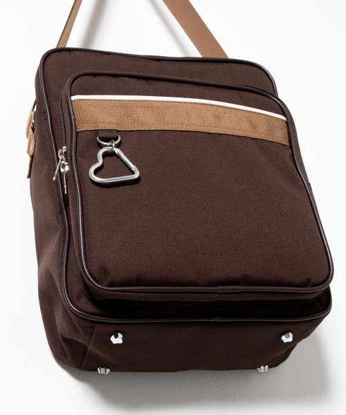 WEGO（ウィゴー）の「WEGO/スクールショルダーバッグ（ショルダーバッグ・レディース・ネイビー/ブラウン/ブラック/サックスブルー/グレー/ライトパープル/その他1・FREE）」の16枚目の写真