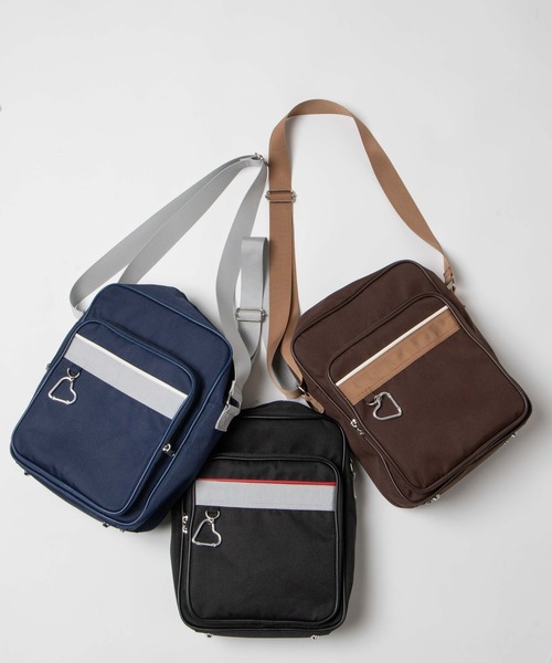 WEGO（ウィゴー）の「WEGO/スクールショルダーバッグ（ショルダーバッグ・レディース・ネイビー/ブラウン/ブラック/サックスブルー/グレー/ライトパープル/その他1・FREE）」の22枚目の写真