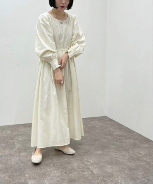 apres jour mignon(アプレジュールミニョン)の「バックリボンワンピース 【ZOZOTOWN限定アイテム】(ワンピース・レディース・ベージュ/アイボリー/ブラック・フリー/X-LARGE)」の8枚目の写真