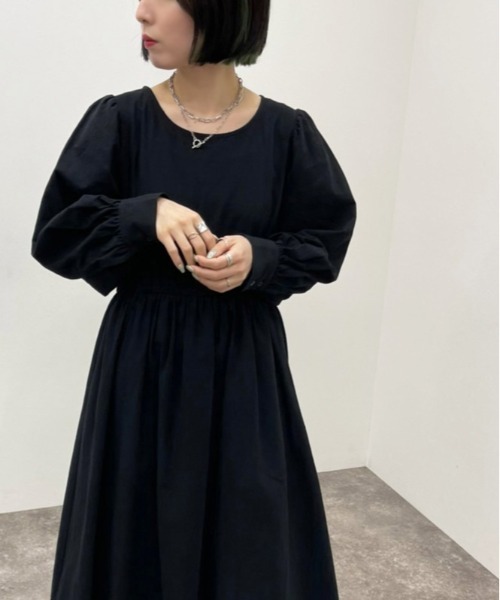 apres jour mignon(アプレジュールミニョン)の「バックリボンワンピース 【ZOZOTOWN限定アイテム】(ワンピース・レディース・ベージュ/アイボリー/ブラック・フリー/X-LARGE)」の17枚目の写真