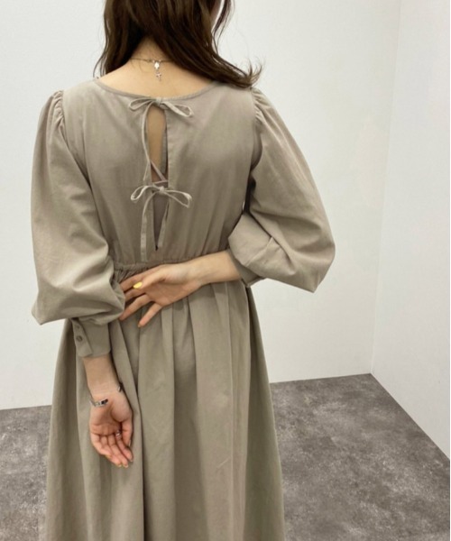 apres jour mignon(アプレジュールミニョン)の「バックリボンワンピース 【ZOZOTOWN限定アイテム】(ワンピース・レディース・ベージュ/アイボリー/ブラック・フリー/X-LARGE)」の22枚目の写真