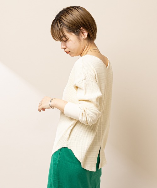 新品 APSTUDIO×GOODROCKSPEED 2way ワッフルカットソー セール】 GOOD ROCK SPEED:〈洗濯機可能〉NYC ハーフ ジップ