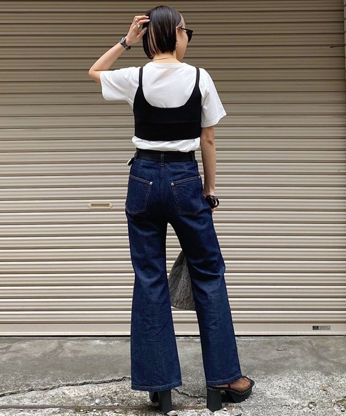 PAGEBOY（ページボーイ）の「ビスチェTシャツセット（Tシャツ/カットソー・レディース・ブラック/ホワイト×ブルー/ホワイト×ブラック・FREE）」の15枚目の写真