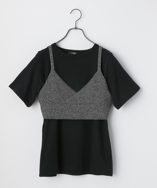 PAGEBOY（ページボーイ）の「ビスチェTシャツセット（Tシャツ/カットソー・レディース・ブラック/ホワイト×ブルー/ホワイト×ブラック・FREE）」の10枚目の写真