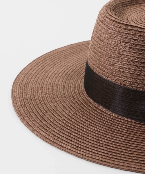SMELLY（スメリー）の「ペーパー2WAYハット（ハット・レディース・ブラウン/アイボリー/ベージュ・-）」の5枚目の写真