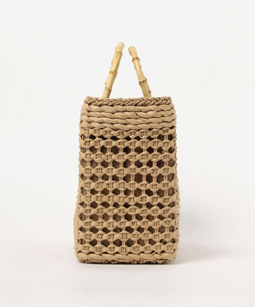 B:MING by BEAMS（ビーミングバイビームス）の「B:MING by BEAMS / スクエア カゴバッグ（かごバッグ・レディース・ベージュ/カーキ・ONE SIZE）」の8枚目の写真