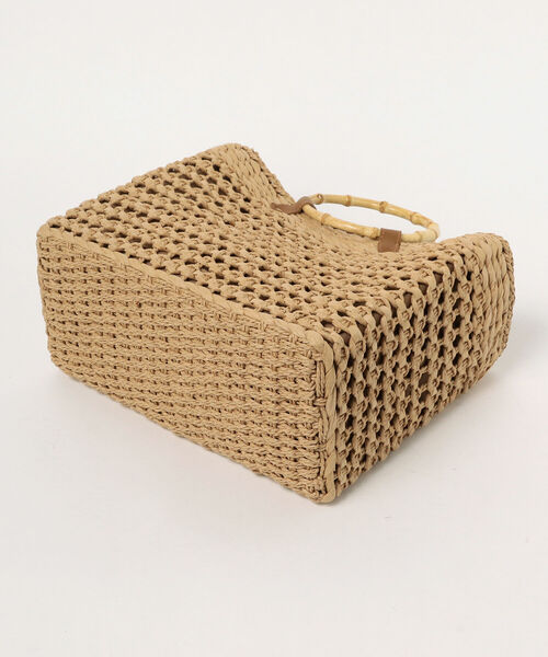 B:MING by BEAMS（ビーミングバイビームス）の「B:MING by BEAMS / スクエア カゴバッグ（かごバッグ・レディース・ベージュ/カーキ・ONE SIZE）」の7枚目の写真