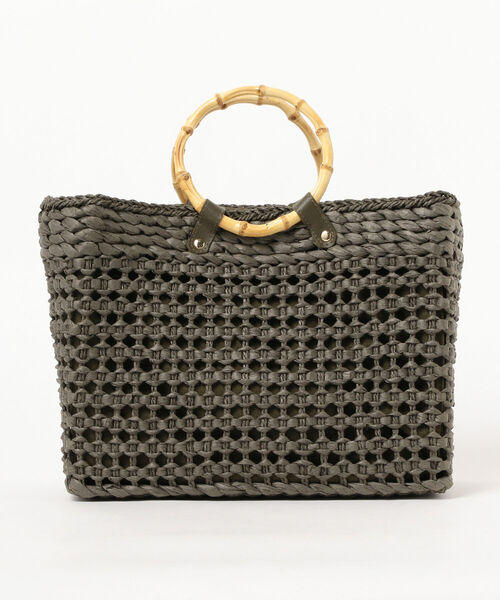 B:MING by BEAMS（ビーミングバイビームス）の「B:MING by BEAMS / スクエア カゴバッグ（かごバッグ・レディース・ベージュ/カーキ・ONE SIZE）」の13枚目の写真