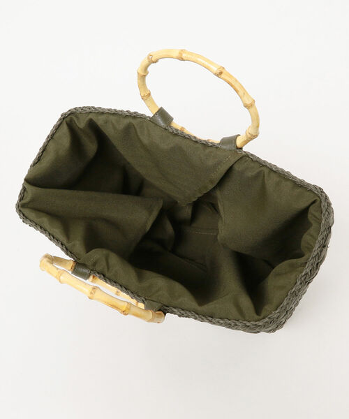 B:MING by BEAMS（ビーミングバイビームス）の「B:MING by BEAMS / スクエア カゴバッグ（かごバッグ・レディース・ベージュ/カーキ・ONE SIZE）」の14枚目の写真