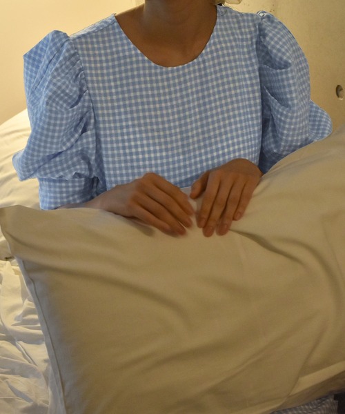 Alley by w closet(アリーバイダブルクローゼット)の「【Alley】ギンガムティアードワンピース(ワンピース・レディース・ブラック/ブルー/イエロー・FREE)」の12枚目の写真