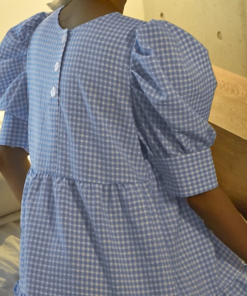 Alley by w closet(アリーバイダブルクローゼット)の「【Alley】ギンガムティアードワンピース(ワンピース・レディース・ブラック/ブルー/イエロー・FREE)」の13枚目の写真