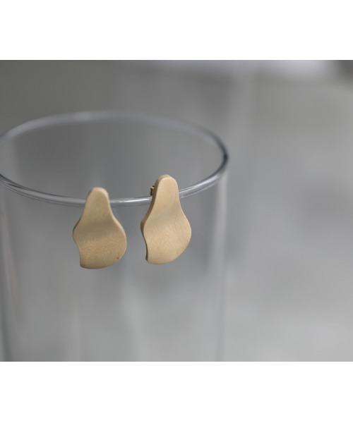 select MOCA（セレクトモカ）の「ドロップウッドピアス（ピアス（両耳用）・レディース・ダークブラウン/ブラウン/アイボリー・FREE）」の9枚目の写真