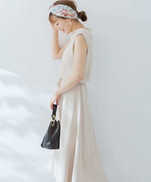 URBAN RESEARCH Sonny Label(アーバンリサーチサニーレーベル)の「【WEB限定】ボトルネックノースリーブワンピース(ワンピース・レディース・ブラック/ピンク/ベージュ・FREE)」の10枚目の写真