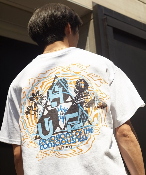 HUF（ハフ）の「EXPLOSIONS TT S/SL TEE   HUF ハフ  Tシャツ（Tシャツ/カットソー・メンズ・ホワイト/ブラック・SMALL/MEDIUM/LARGE/X-LARGE/XX-LARGE）」の2枚目の写真